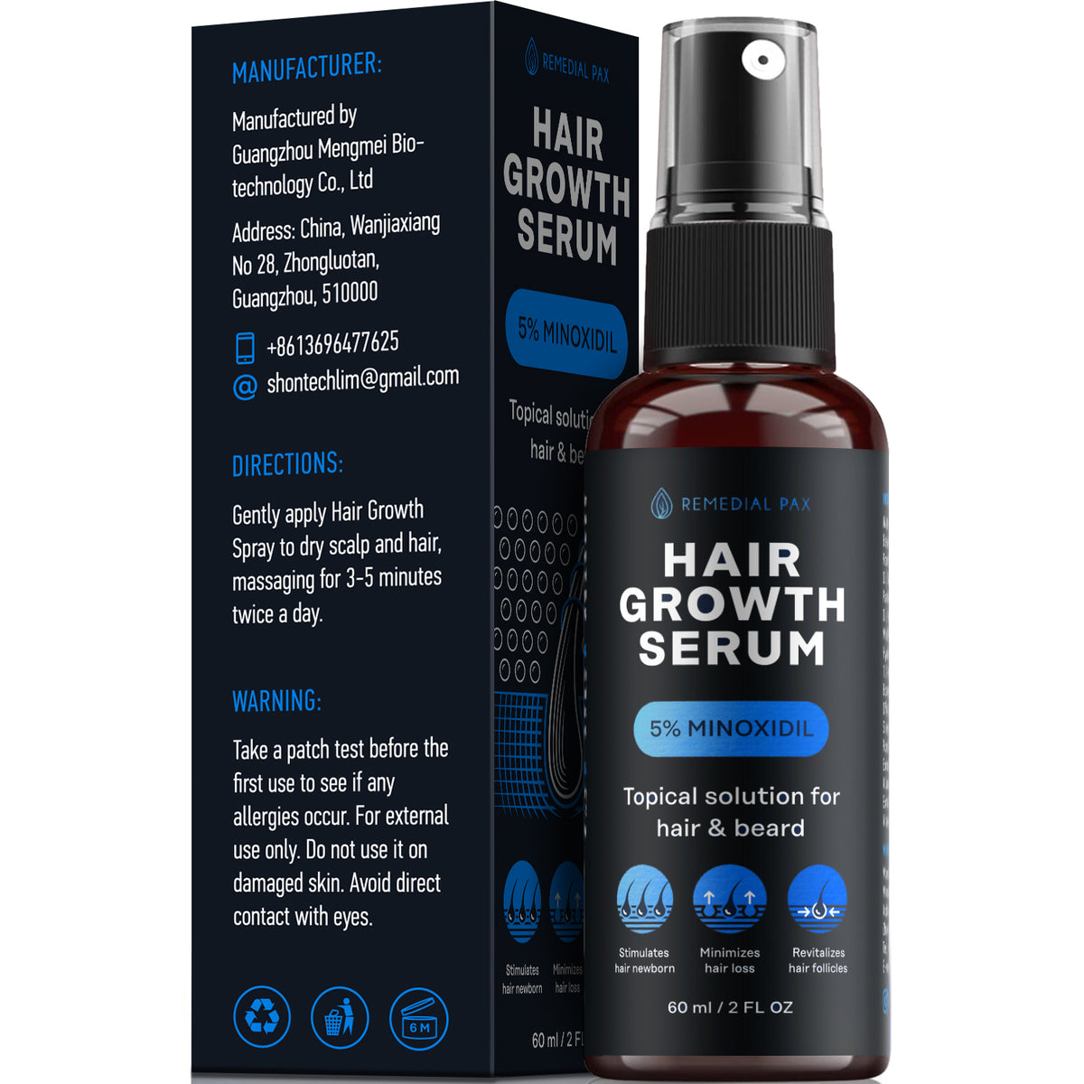 Mega Hair Growth Serum for Men and Women