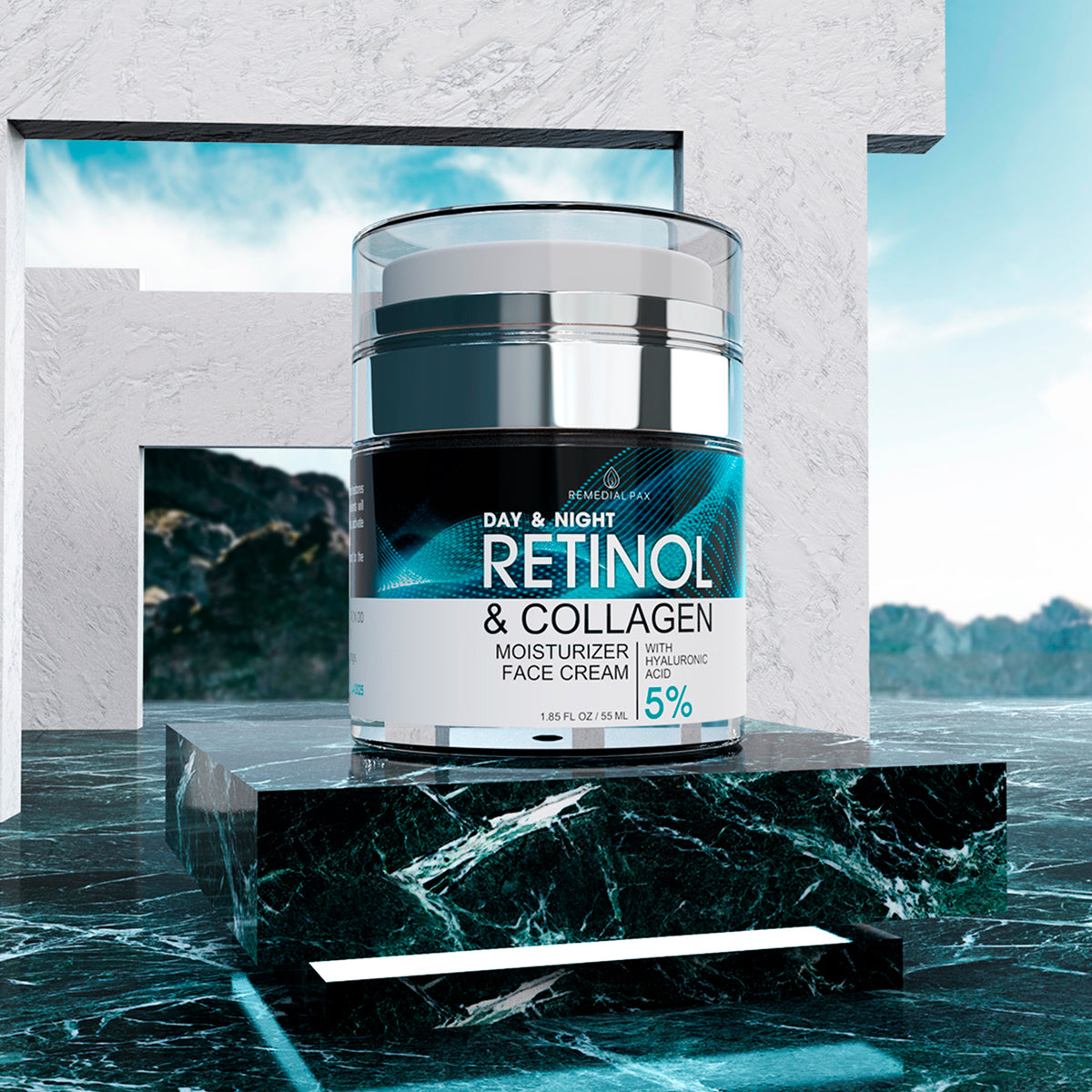 Firming Retinol Cream for Face, Body, Eyes – Collagen Moisturizer and Serum