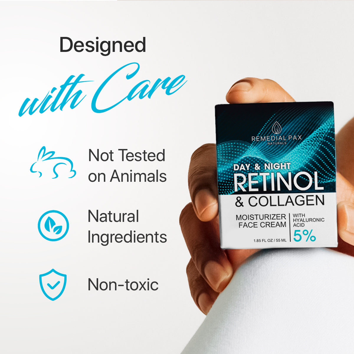 Firming Retinol Cream for Face, Body, Eyes – Collagen Moisturizer and Serum
